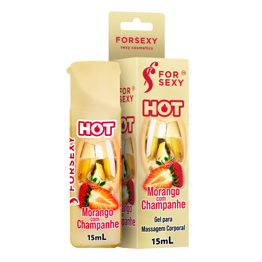 FORSEXY /GEL HOT ? 30ml MORANGO CHAMPANHE