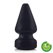 Plug Gigante Liso Com Ventosa - 24x11cm - PRETO